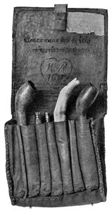 Raleighs pijpen, ca. 1920