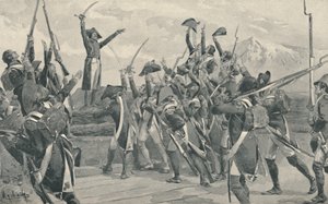 Soldaten van Rampon die de eed afleggen nooit over te geven, 1796, 1896 door Unbekannt