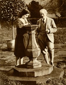 Ramsay MacDonald, eerste Labour-premier, bij Chequers met zijn dochter, 1924, 1935