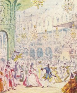 Randulph en Hilda dansen in de Rotunda in Ranelagh Gardens, 1842 door Unbekannt