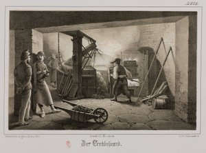 Grondstoffenverwerking, metallurgie gieterij, Duitsland, ca. 1851 door Unbekannt