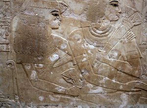 Reliëf van het graf van Ramose, Luxor, Egypte door Unbekannt
