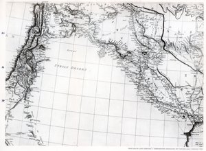 Rennells kaart van de Syrische woestijn, gedateerd 1809, gepubliceerd 1831 door Unbekannt