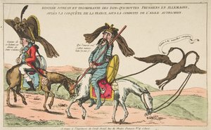 Rentréé joyeuse et triomphale des Don-Quichottes Prussiens en Allemagne, après la conq..., ca. 1792