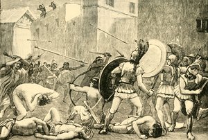 Afwijzing van Pyrrhus uit Sparta, 1890