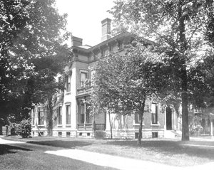 Residentie van ex-president Harrison, Indianapolis, Indiana, VS, ca. 1900