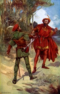 Richard I en Robin Hood, 1925 door Unbekannt