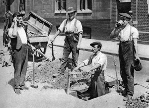 Wegwerkers, Londen, 1926-1927