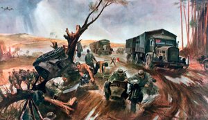 Weg naar het front, superieure Duitse organisatie, 1941 door Unbekannt