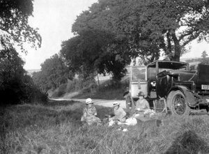 Picknick langs de weg, jaren 1920-1930