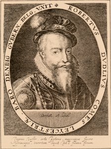 Robert Dudley, 1e Graaf van Leicester 1532-1588, Engelse edelman, 1889 door Unbekannt