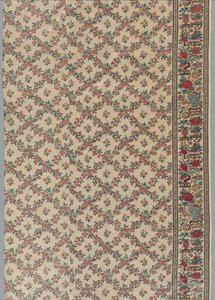 Rolbedrukte geglazuurde chintz met bloem- en vaasontwerp, 1800s door Unbekannt