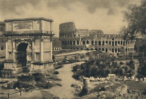 Rome - Boog van Titus - Het Colosseum, 1910 door Unbekannt