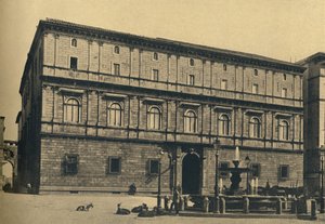 Rome - Piazza Scossacavalli. - Paleis van Prins Torlonia, door Bramante, 1910