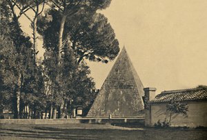 Rome - Grafpiramide van Caius Cestius - Poort van Sint-Paulus aan de Ostia-weg, 1910 door Unbekannt