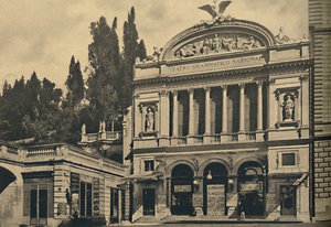 Roma - Via Nazionale. Nationaal Dramatisch Theater en Colonna Villa, 1910 door Unbekannt