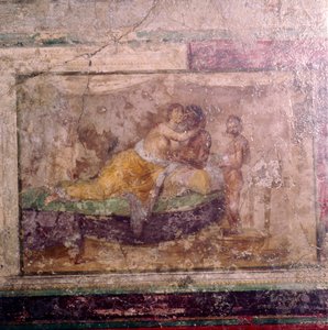Romeinse muurschildering, in Rome, 1e eeuw