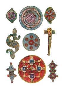 Romeins-Britse geëmailleerde ornamenten, British Museum door Unbekannt