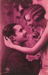 Romantische ansichtkaart, jaren 1920
