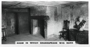 Kamer waarin Shakespeare werd geboren, ca. 1920s