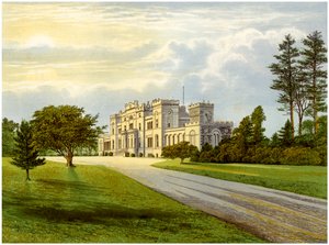 Rossie Castle, Forfarshire, Schotland, thuis van de familie Macdonald, ca. 1880