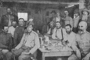 Ruw leven bij de Modderrivier: De officiersmess van de 3e Grenadier Guards, 1902 door Unbekannt