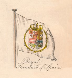 Koninklijke standaard van Spanje, 1838 door Unbekannt