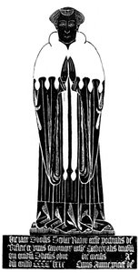 Wrijfsel van een middeleeuws gegraveerd koper, 1481, 1901 door Unbekannt