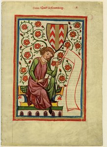 Rudolf II van Fenis uit de Codex Manesse, tussen 1305 en 1340 door Unbekannt