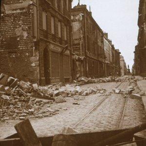 Rue Cérès, Reims, Noord-Frankrijk, ca. 1914-ca. 1918