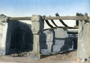 Vervallen huis, El Kantara, Tunesië