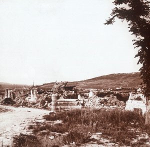 Ruïnes, Chauny, Noord-Frankrijk, ca. 1914-ca. 1918