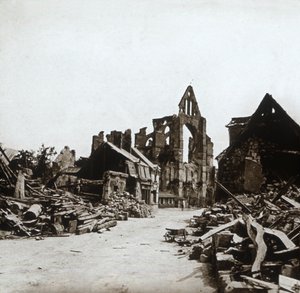 Ruïnes, Craonne, Noord-Frankrijk, ca. 1914-1918