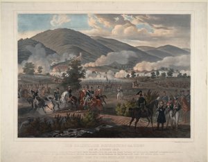 Russisch Levenswachtregiment bij de Slag om Kulm op 29 augustus 1813, ca. 1813 door Unbekannt