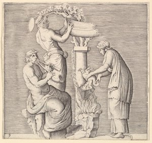 Offer van een zwaan, gepubliceerd ca. 1599-1622 door Unbekannt