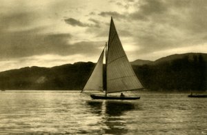 Zeilen op de Wörthersee, Karinthië, Oostenrijk, ca. 1935