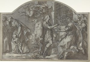 Sint Sebastiaan Spoort de Christelijke Gevangenen aan
