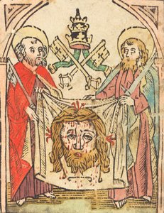 Heiligen Petrus en Paulus met de Sudarium door Unbekannt