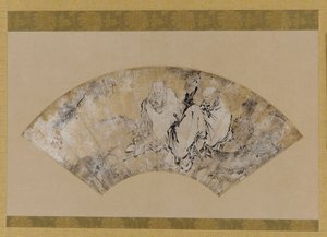 Sakyamuni, Confucius en Lao-tzu onder een den, Muromachi-periode, 1392-1568