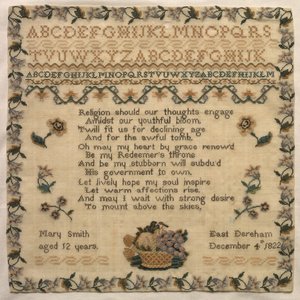 Sampler, 1822 door Unbekannt