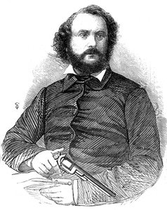 Samuel Colt 1814-1862, uitvinder van het Colt-revolver, 1856