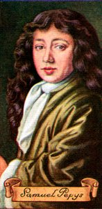 Samuel Pepys, uit een serie sigarettenkaartjes, 1935 door Unbekannt