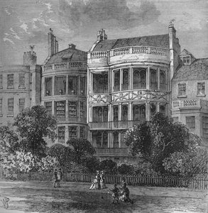 Huis van Samuel Rogers, Green Park front, Westminster, Londen, c1854 door Unbekannt