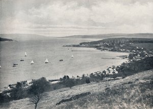 Zandbank - Vanuit het oosten, toont zandbank en Kilmun, 1895