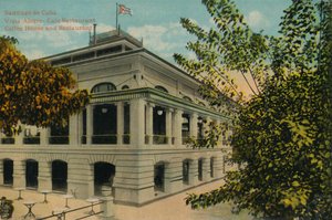 Santiago de Cuba. Vista Alegre - Café Restaurant. Koffiehuis en Restaurant, c1910 door Unbekannt