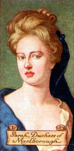 Sarah, hertogin van Marlborough, uit een serie sigarettenkaartjes, 1935 door Unbekannt