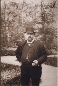 Savva Ivanovich Mamontov in Abramtsevo door Unbekannt