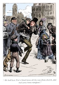 Scène uit A Christmas Carol van Charles Dickens, 1843 door Unbekannt