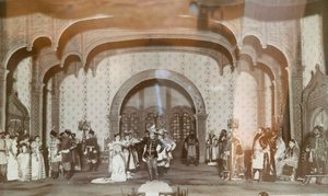 Scène uit het toneelstuk Valse Dmitriy van Alexander Ostrovsky, Maly Theater, Moskou, Rusland door Unbekannt