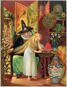 Scène uit het sprookje van Hans Christian Andersen, De Sneeuwkoningin, 1872